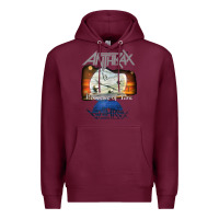 Burgundy anthrax – persistence of time 30th anniversary tank top Premium Hoodie - linhVisuals