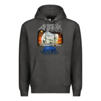 Charcoal Heather anthrax – persistence of time 30th anniversary tank top Premium Hoodie - linhVisuals