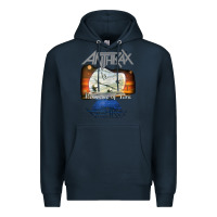 Navy anthrax – persistence of time 30th anniversary tank top Premium Hoodie - linhVisuals