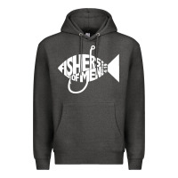 Charcoal Heather matching church christian group bible verse fishers of men pullover ho Premium Hoodie - linhVisuals