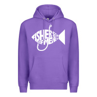 Purple matching church christian group bible verse fishers of men pullover ho Premium Hoodie - linhVisuals