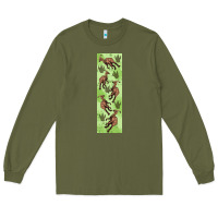 Army Green dinosaur parasaurolophus pen wrap Long Sleeve Tee - Artiststas