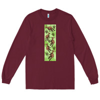Burgundy dinosaur parasaurolophus pen wrap Long Sleeve Tee - Artiststas