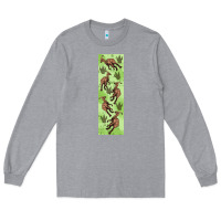 Heather Grey dinosaur parasaurolophus pen wrap Long Sleeve Tee - Artiststas