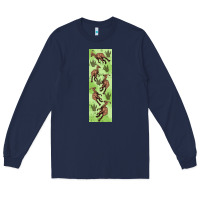 Navy dinosaur parasaurolophus pen wrap Long Sleeve Tee - Artiststas