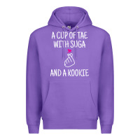 Purple korean drama kdrama tae suga kookie t shirt Premium Hoodie - linhVisuals