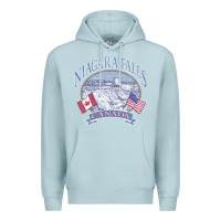 Blue Mist americana niagara falls scene canada america flags sweatshirt Premium Hoodie - linhVisuals