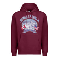 Americana Niagara Falls Scene Canada America Flags Sweatshirt Premium Hoodie | Teevron