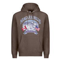 Coffee americana niagara falls scene canada america flags sweatshirt Premium Hoodie - linhVisuals
