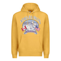 Mustard americana niagara falls scene canada america flags sweatshirt Premium Hoodie - linhVisuals