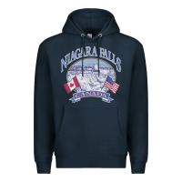Navy americana niagara falls scene canada america flags sweatshirt Premium Hoodie - linhVisuals