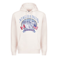 Pale Pink americana niagara falls scene canada america flags sweatshirt Premium Hoodie - linhVisuals