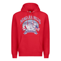 Red americana niagara falls scene canada america flags sweatshirt Premium Hoodie - linhVisuals
