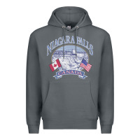 Rock americana niagara falls scene canada america flags sweatshirt Premium Hoodie - linhVisuals