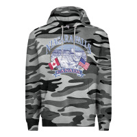 Slate Camo americana niagara falls scene canada america flags sweatshirt Premium Hoodie - linhVisuals