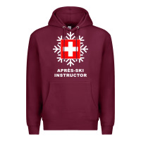 Burgundy après ski instructor sweatshirt Premium Hoodie - linhVisuals