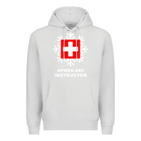 Dove Grey après ski instructor sweatshirt Premium Hoodie - linhVisuals