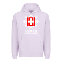 Lilac après ski instructor sweatshirt Premium Hoodie - linhVisuals