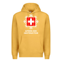 Mustard après ski instructor sweatshirt Premium Hoodie - linhVisuals