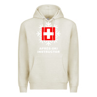 Oatmeal Heather après ski instructor sweatshirt Premium Hoodie - linhVisuals