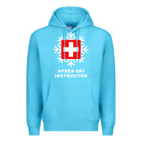 Ocean Blue après ski instructor sweatshirt Premium Hoodie - linhVisuals
