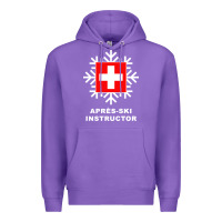 Purple après ski instructor sweatshirt Premium Hoodie - linhVisuals