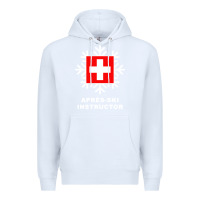 White après ski instructor sweatshirt Premium Hoodie - linhVisuals