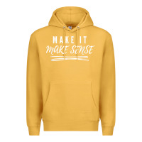 Mustard make it make sense funny catchphrase t shirt Premium Hoodie - linhVisuals