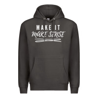 Smoke make it make sense funny catchphrase t shirt Premium Hoodie - linhVisuals