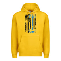 Lemon american flag gym and fitness  weight lifting gift t shirt Premium Hoodie - linhVisuals
