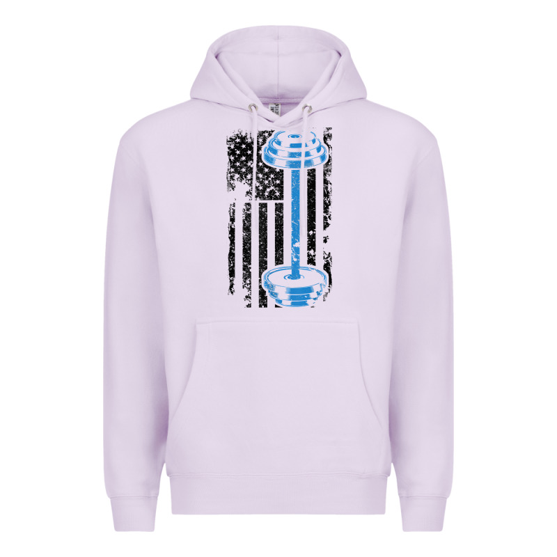 American Flag Gym And Fitness  Weight Lifting Gift T Shirt Premium Hoodie by linhVisuals | Teevron