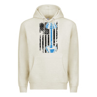 Oatmeal Heather american flag gym and fitness  weight lifting gift t shirt Premium Hoodie - linhVisuals
