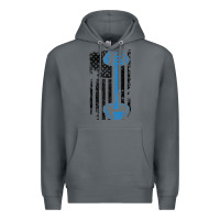 Rock american flag gym and fitness  weight lifting gift t shirt Premium Hoodie - linhVisuals