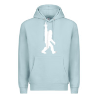 Blue Mist funny bigfoot middle finger for squatch believers t shirt Premium Hoodie - linhVisuals