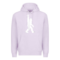 Lilac funny bigfoot middle finger for squatch believers t shirt Premium Hoodie - linhVisuals