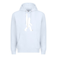White funny bigfoot middle finger for squatch believers t shirt Premium Hoodie - linhVisuals