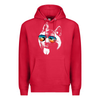 Cardinal american akita shirts with glasses sunglasses retro style t shirt Premium Hoodie - linhVisuals