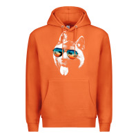 Carrot american akita shirts with glasses sunglasses retro style t shirt Premium Hoodie - linhVisuals