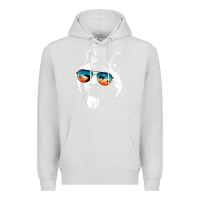 Dove Grey american akita shirts with glasses sunglasses retro style t shirt Premium Hoodie - linhVisuals