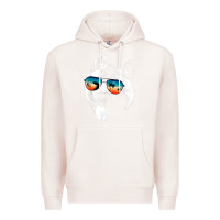 Pale Pink american akita shirts with glasses sunglasses retro style t shirt Premium Hoodie - linhVisuals