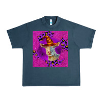Midnight Navy Halloween Saanen Goat Urban Heavy Tee - LillyAllenDesigns