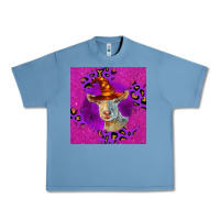 Pebble Blue Halloween Saanen Goat Urban Heavy Tee - LillyAllenDesigns