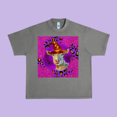 Halloween Saanen Goat Urban Heavy Tee Designed By Lillyallendesigns