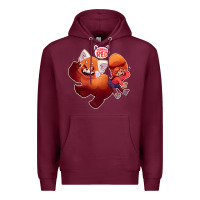 Burgundy turning red Merch Premium Hoodie - linhVisuals