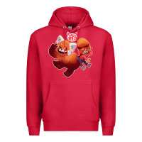 Cardinal turning red Merch Premium Hoodie - linhVisuals