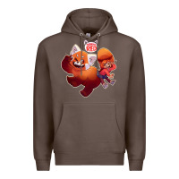 Coffee turning red Merch Premium Hoodie - linhVisuals