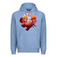Colony Blue turning red Merch Premium Hoodie - linhVisuals