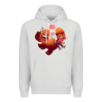 Dove Grey turning red Merch Premium Hoodie - linhVisuals