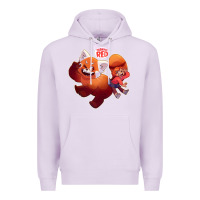 Lilac turning red Merch Premium Hoodie - linhVisuals