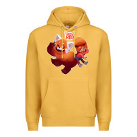 Mustard turning red Merch Premium Hoodie - linhVisuals